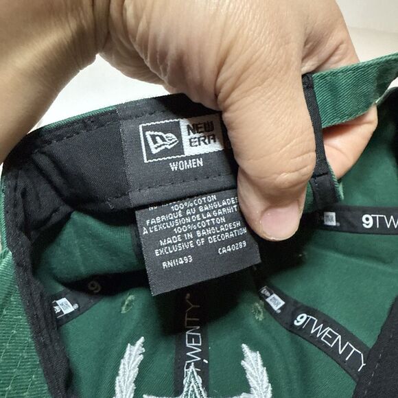 Dallas Cowboys New Era Leaves 9TWENTY Adjustable Hat Women’s Hat Kelly Green - Picture 5 of 6